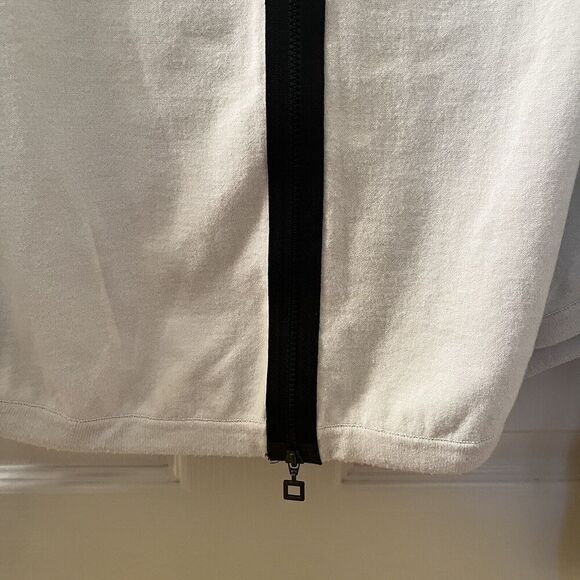 Sarah Pacini 2-Way Zip Cropped Cardigan Sweater Back Zip Details Womens One Size - Picture 6 of 16